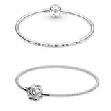 925 Silver Star Pan Bracelet DIY Jewelry Holiday Bracelet