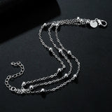 925 Silver Tassel Beads Bracelets Necklaces for Women