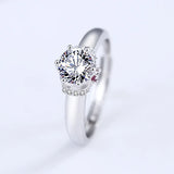 925 Silver Wedding Bands Ring Classic Female Male Engagement Ring
