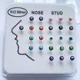 925 Silver Evil Eye Nose Ring & Studs Body Jewelry for Women