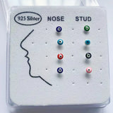 925 Silver Evil Eye Nose Ring & Studs Body Jewelry for Women