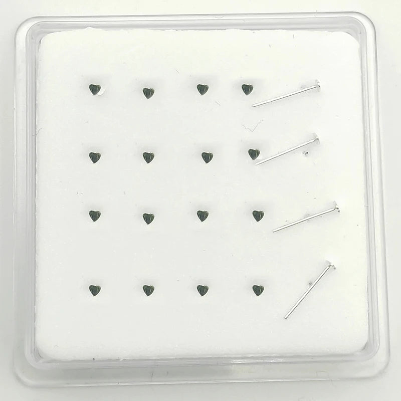 925 Sterling Silver Heart Nose Stud Tiny Nose Pin Piercing Jewelry