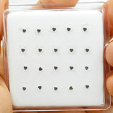 925 Sterling Silver Heart Nose Stud Tiny Nose Pin Piercing Jewelry