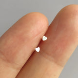 925 Sterling Silver Heart Nose Stud Tiny Nose Pin Piercing Jewelry