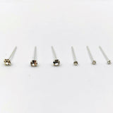 925 Silver Nose Stud 1.5mm 2.5mm Mixed Nose Pin Indian Nostril Piercing