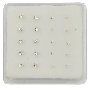 925 Silver Nose Stud 1.5mm 2.5mm Mixed Nose Pin Indian Nostril Piercing