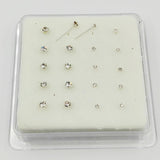 925 Silver Nose Stud 1.5mm 2.5mm Mixed Nose Pin Indian Nostril Piercing