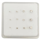 925 Sterling Silver Nose Stud 1.5mm-3mm Indian Nostril Piercing 12pcs/pack