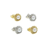 925 Silver Mini Stud Earring Beach Collection Sea Star Shell Pearl