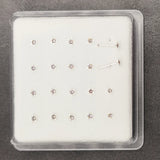 925 Silver Star Nose Stud Crystal Nose Piercing Body Jewelry 20pcs/pack