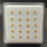 925 Silver Star Nose Stud Crystal Nose Piercing Body Jewelry 20pcs/pack