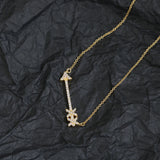 925 Sterling Silver Woman Arrow Necklace Light Jewelry