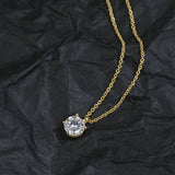 925 Sterling Silver Woman Irregular Necklace European American Jewelry