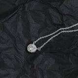 925 Sterling Silver Woman Irregular Necklace European American Jewelry