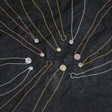 925 Sterling Silver Woman Irregular Necklace European American Jewelry
