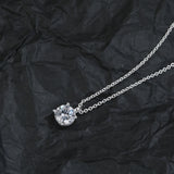 925 Sterling Silver Woman Irregular Necklace European American Jewelry
