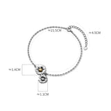 925 Thai Silver Daisy Woman Anklets Foot Ornament Bracelet For Foot