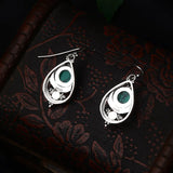 Vintage Thai Silver Turquoise Earrings for Women