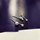 925 Silver Ear Piercing Studs - Sleep with Earrings