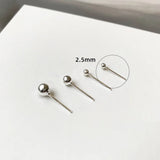 925 Silver Ear Piercing Studs - Sleep with Earrings