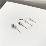 925 Silver Ear Piercing Studs - Sleep with Earrings