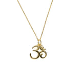 925 Silver Om Oh Yoga Pendant Necklace
