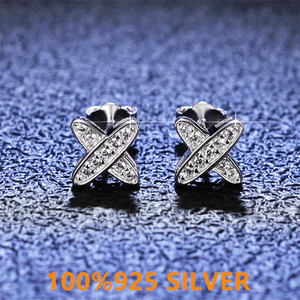 925 Silver Mosan D Earrings for Women