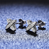 925 Silver Mosan D Earrings for Women