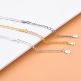 925 Silver Blade Chain Flat Snake Bone Necklace DIY Jewelry Accessories