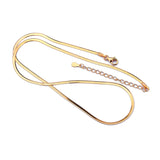 925 Silver Blade Chain Flat Snake Bone Necklace DIY Jewelry Accessories