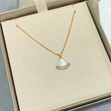 925 Silver Fritillary Skirt Necklace Sweet Banquet Jewelry