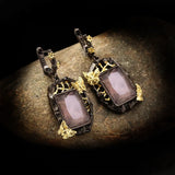 925 Silver Baroque Palace Gemstone Water Drop Earrings