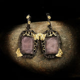 925 Silver Baroque Palace Gemstone Water Drop Earrings