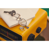 925 Silver DIY Pan Key Chain Heart Shape Hanging Ring