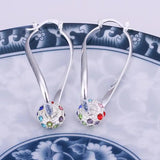 925 Silver Earring Engagement Colorful Noble Jewelry