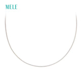 925 Silver Necklace 0.8mm Snake Chain 60cm Adjustable