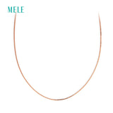 925 Silver Necklace 0.8mm Snake Chain 60cm Adjustable