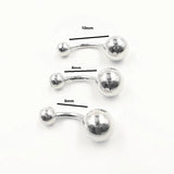 925 Silver Belly Button Ring Navel Bar Body Piercing Jewelry Women