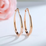 925 Silver Big Earrings 18K Plated Hook Lady Wedding Jewelry 4.1cm