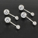 925 Silver Belly Piercing Navel Jewelry for Women