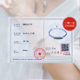 925 Silver Hetian Jade Bamboo Bracelet Adjustable Opening Ethnic Design