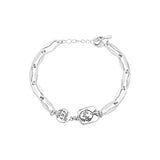 925 Silver Kids Lettering Bracelet for Girls