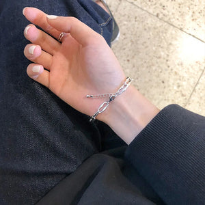 925 Silver Kids Lettering Bracelet for Girls