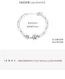 925 Silver Kids Lettering Bracelet for Girls