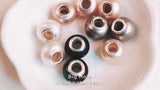 925 Silver Core 11-12mm Freshwater Pearl Beads with Big Hole