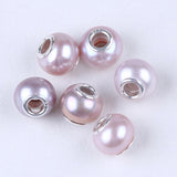 925 Silver Core 11-12mm Freshwater Pearl Beads with Big Hole