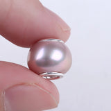 925 Silver Core 11-12mm Freshwater Pearl Beads with Big Hole