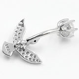 925 Silver Crystal Eagle Belly Button Ring Navel Piercing Beach Jewelry