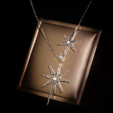 925 Silver Star Pendant Necklace Women