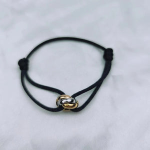 925 Silver Gold-Plated Three-Ring Bracelet European and American Jewelry